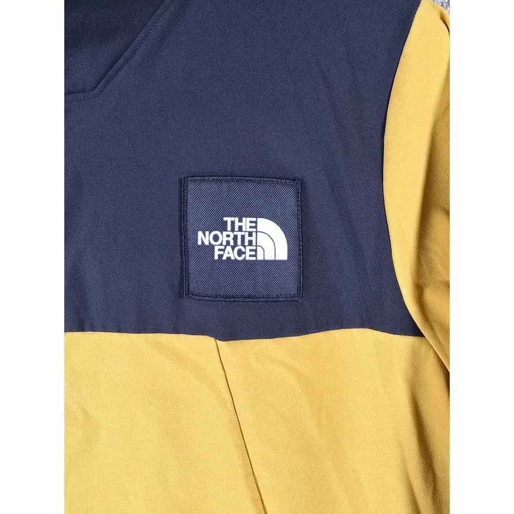 The North Face Tekno Ridge‎ Womens Hoodie Black Yellow Pullover Sweatshirt